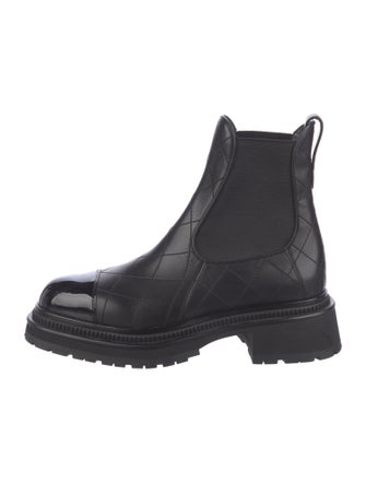 Chanel 2023 Quilted Pattern Chelsea Boots