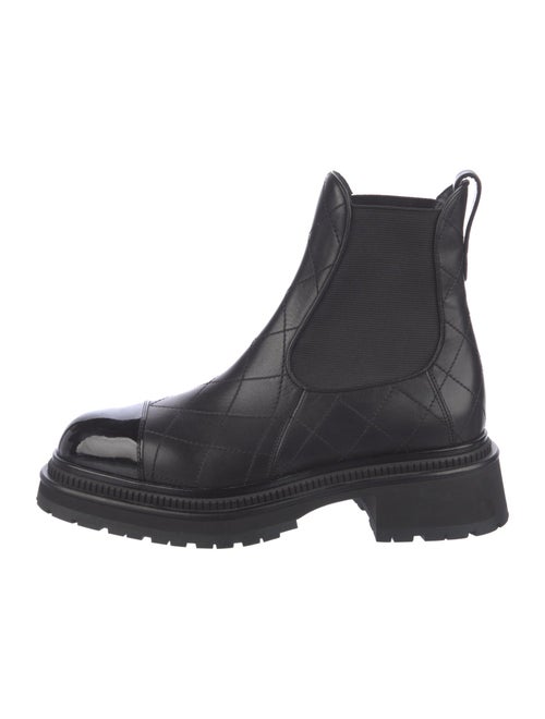 Chanel 2023 Quilted Pattern Chelsea Boots