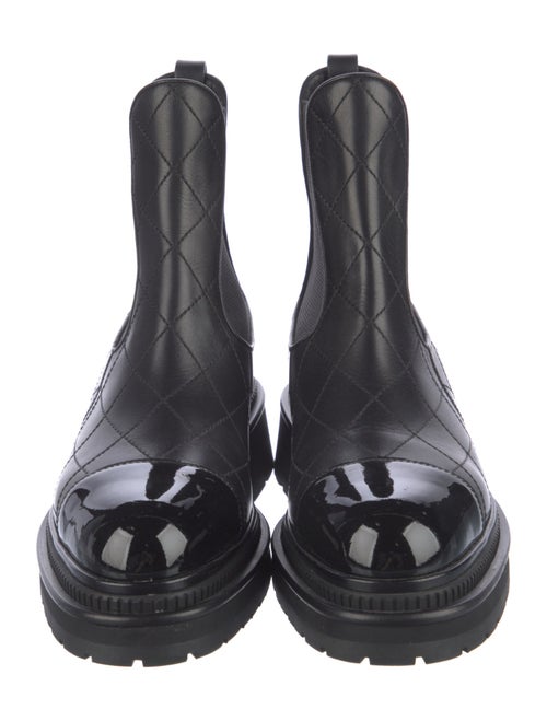 Chanel 2023 Quilted Pattern Chelsea Boots