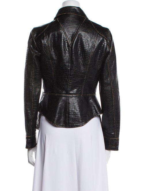 Chanel 2003 Animal Print Biker Jacket