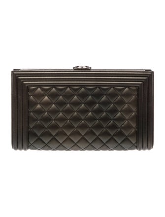 Chanel Quilted Boy Frame Clutch