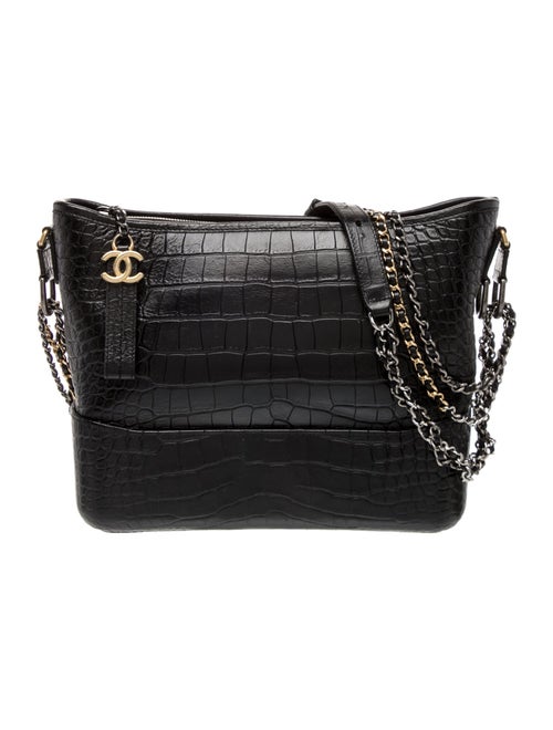 Chanel Crocodile Embossed Large Gabrielle Hobo