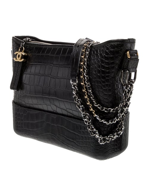 Chanel Crocodile Embossed Large Gabrielle Hobo