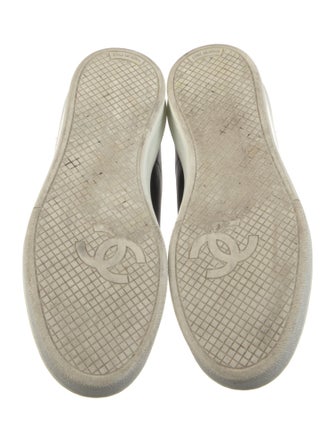 Chanel Interlocking CC Logo Leather Sneakers