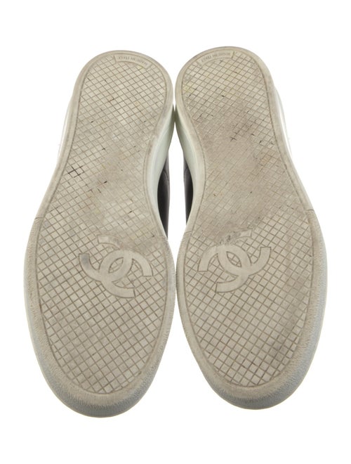 Chanel Interlocking CC Logo Leather Sneakers