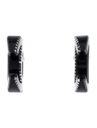 Chanel 2022 Faux Pearl, Resin & Strass CC Earrings