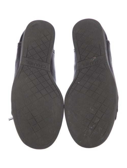 Chanel Interlocking CC Logo Leather Sneakers