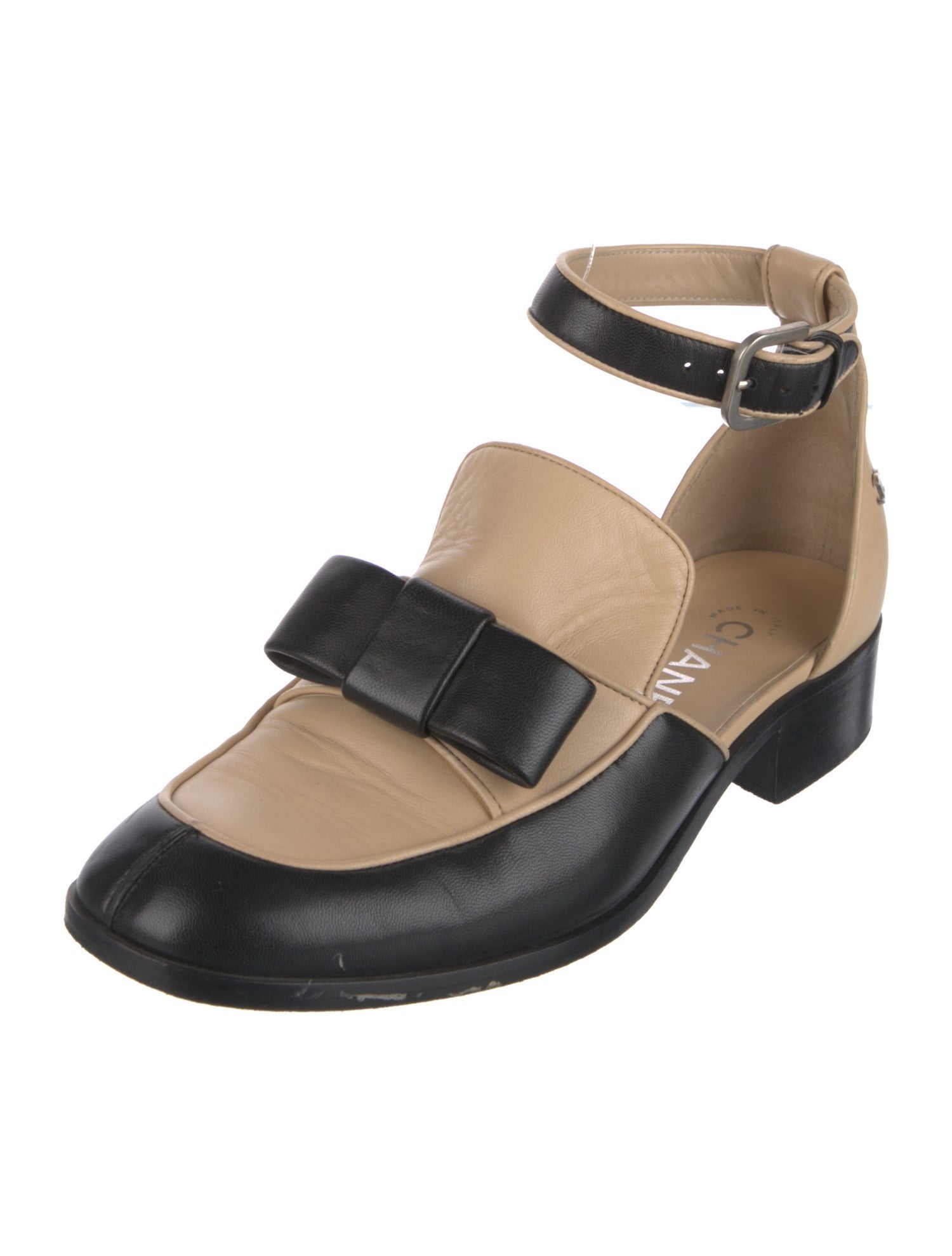 Chanel 2015 Interlocking CC Logo D'Orsay Flats