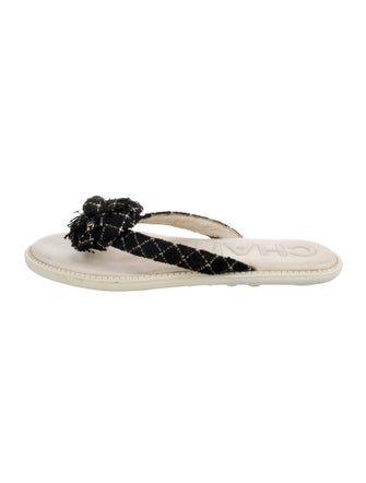 Chanel 2016 Interlocking CC Logo Flip Flops