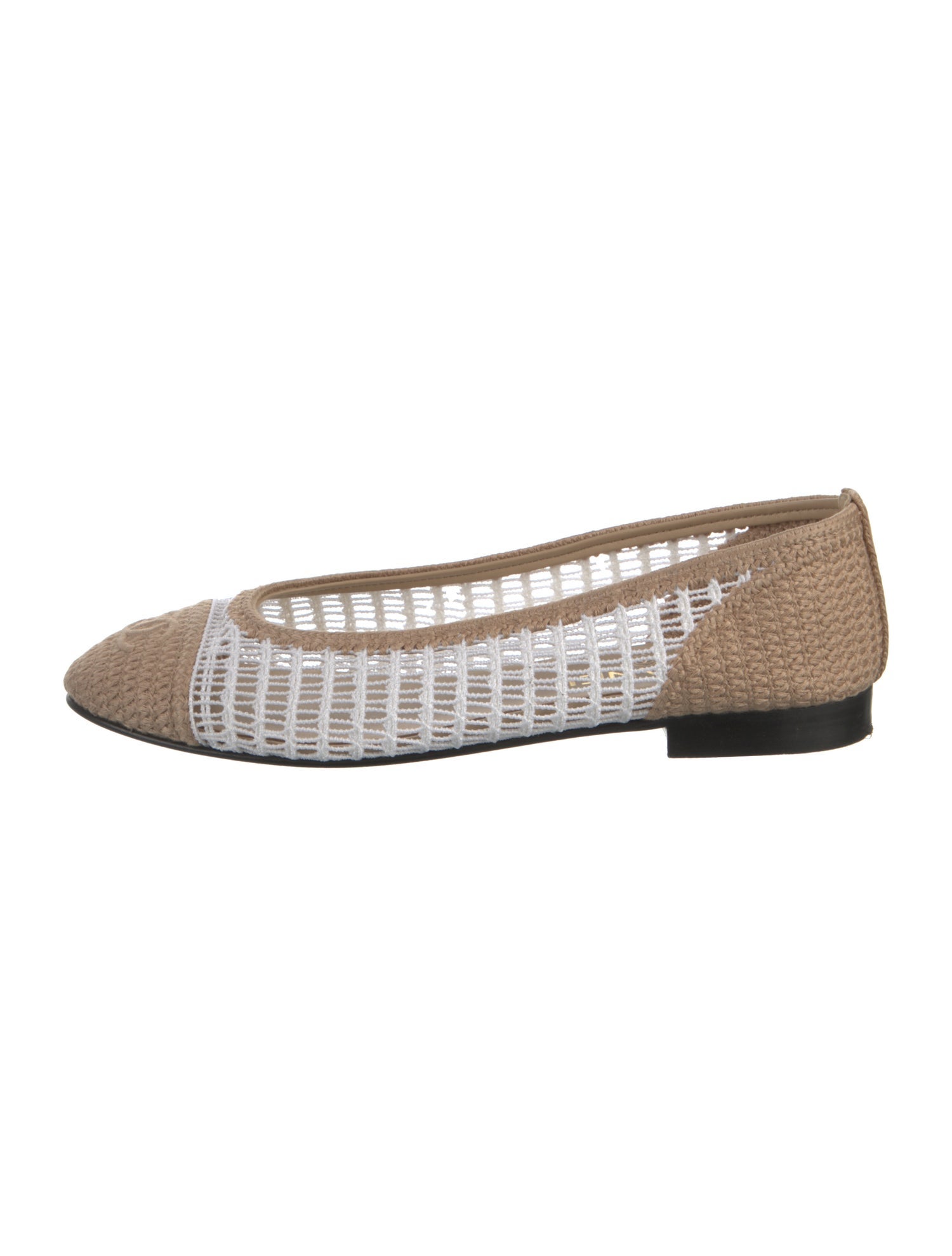 Chanel 2025 Interlocking CC Logo Ballet Flats