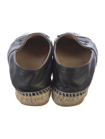 Chanel Interlocking CC Logo Lambskin Espadrilles