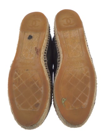 Chanel Interlocking CC Logo Lambskin Espadrilles