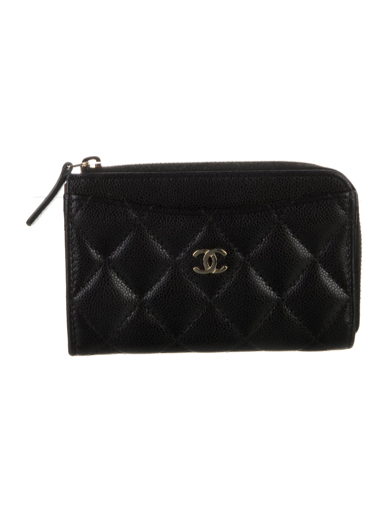 Chanel Card Holder Interlocking CC Logo Wallet