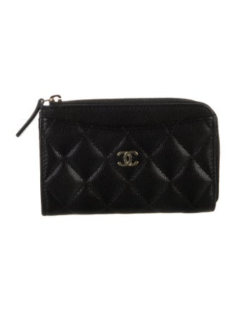 Chanel Card Holder Interlocking CC Logo Wallet