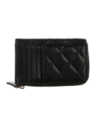Chanel Card Holder Interlocking CC Logo Wallet
