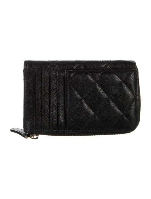 Chanel Card Holder Interlocking CC Logo Wallet