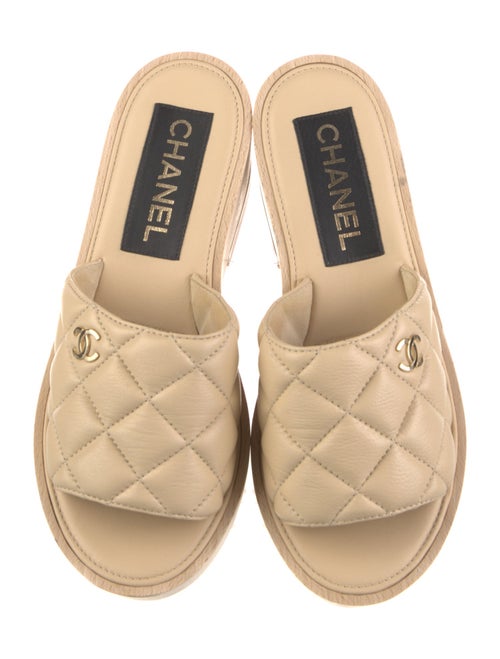 Chanel 2022 Interlocking CC Logo Slides