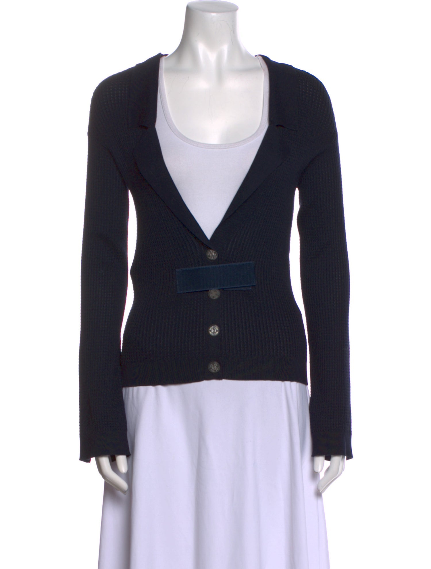 Chanel 2017 V-Neck Top