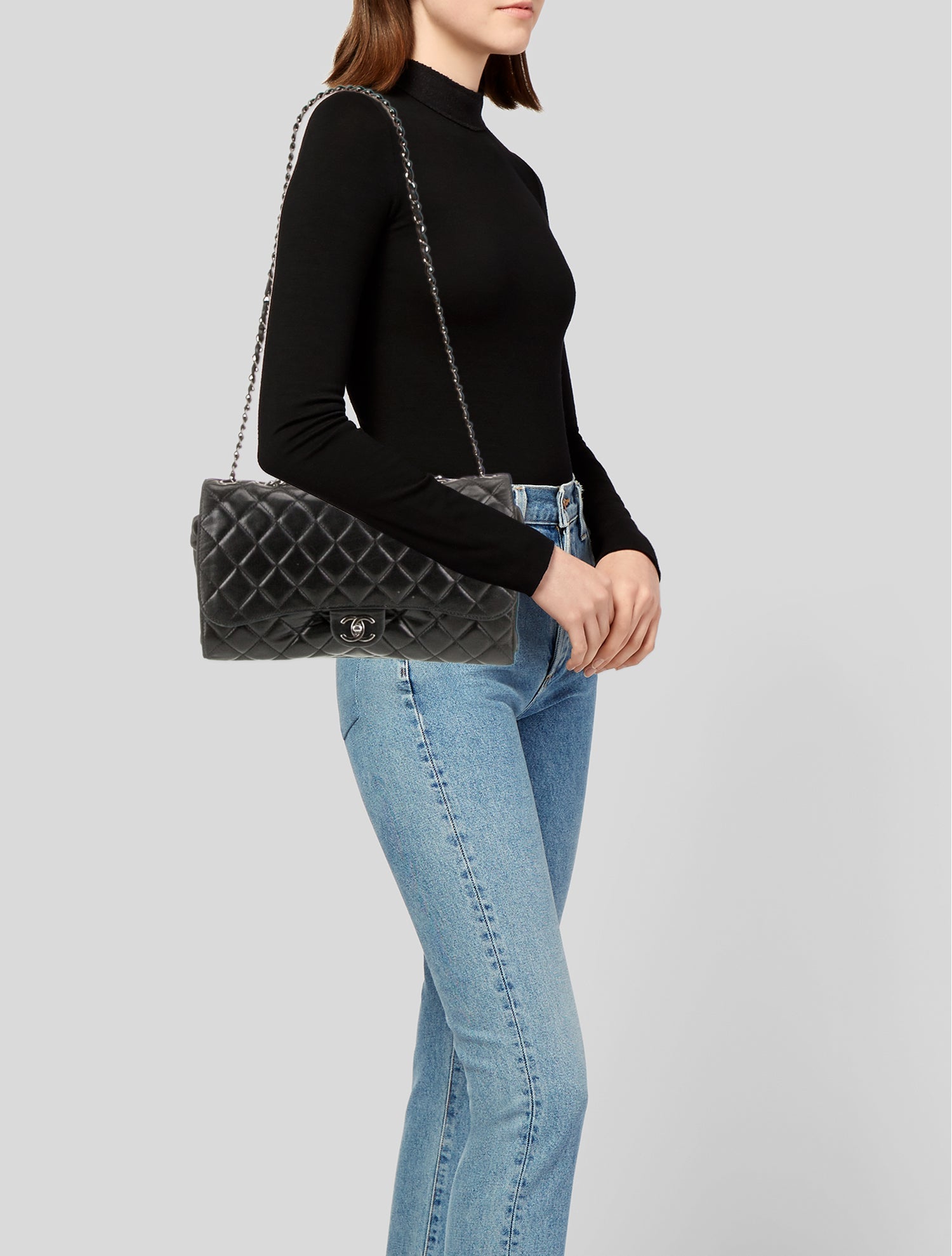 Chanel Grocery By Drawstring Flap Bag