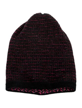 Chanel Interlocking CC Logo Cashmere Beanie