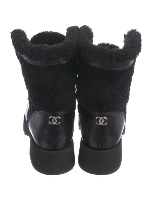 Chanel 2021 Interlocking CC Logo Combat Boots
