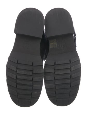 Chanel 2021 Interlocking CC Logo Combat Boots