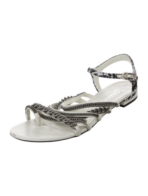 Chanel 2015 Interlocking CC Logo Sandals