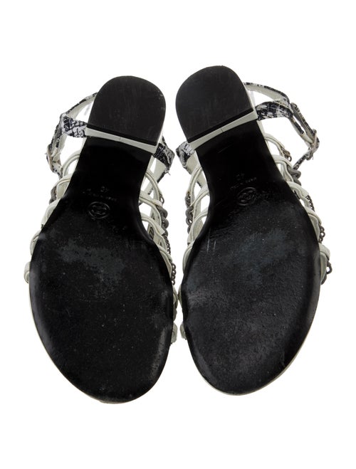 Chanel 2015 Interlocking CC Logo Sandals