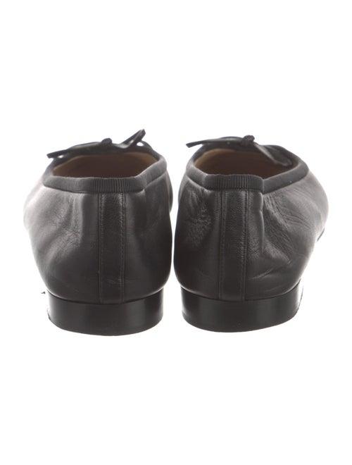 Chanel Interlocking CC Logo Leather Ballet Flats
