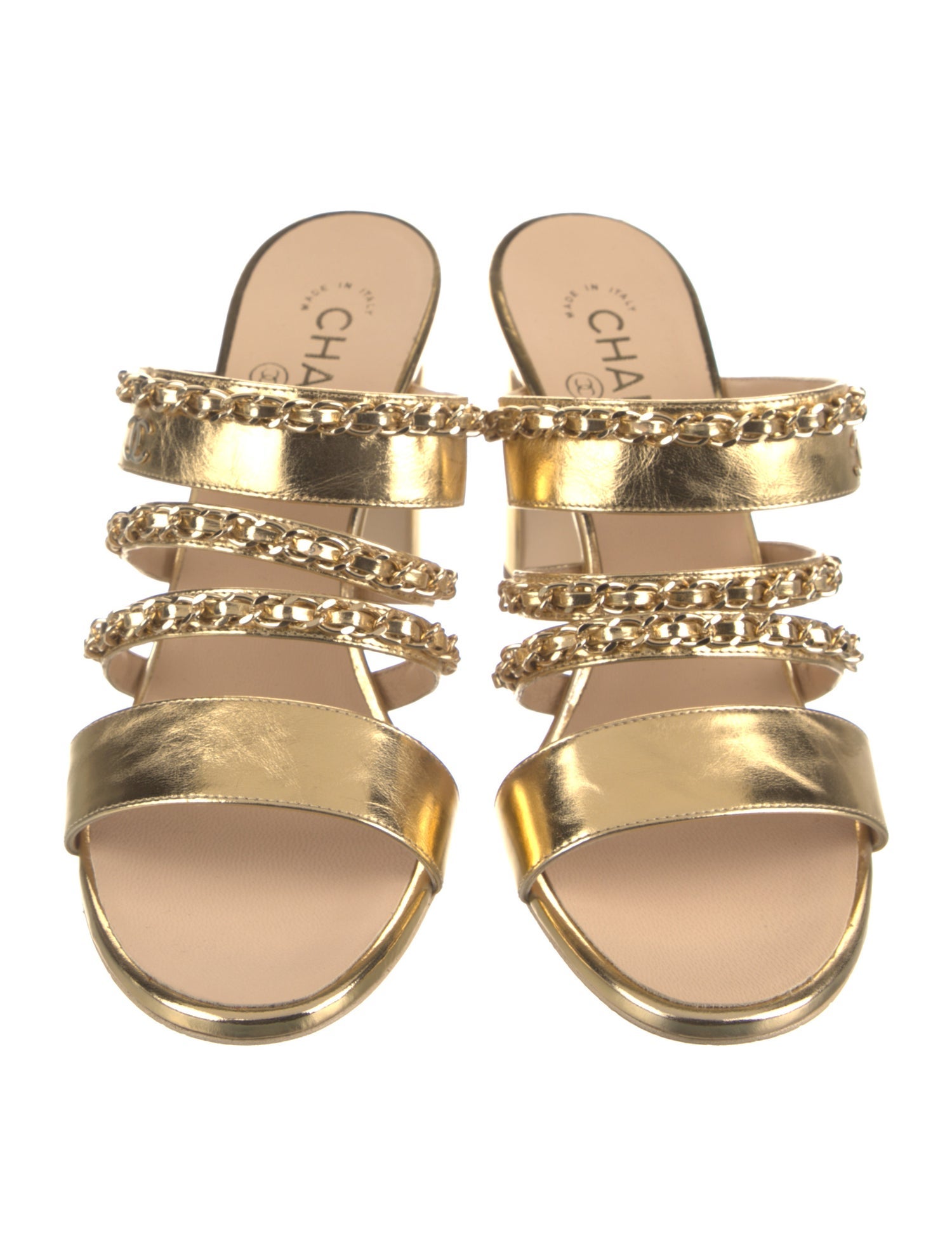 Chanel 2019 Interlocking CC Logo Slides