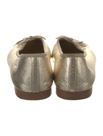 Chanel Interlocking CC Logo Leather Ballet Flats