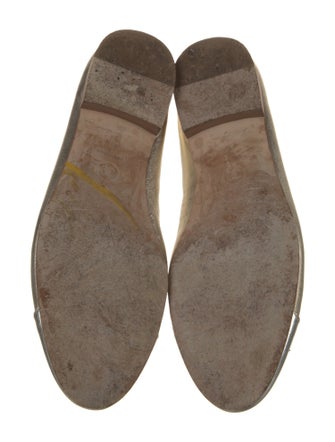 Chanel Interlocking CC Logo Leather Ballet Flats