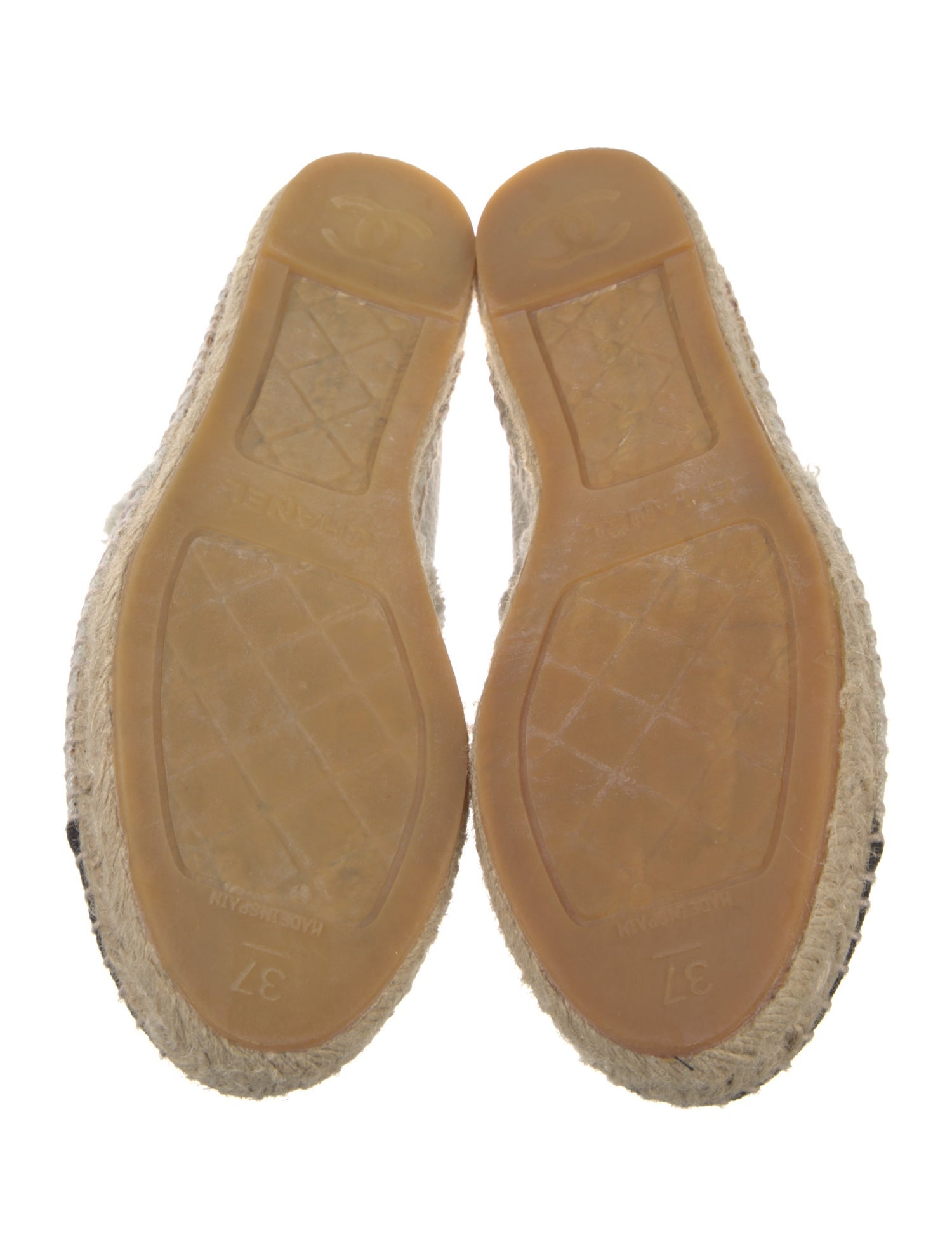 Chanel Interlocking CC Logo Canvas Espadrilles