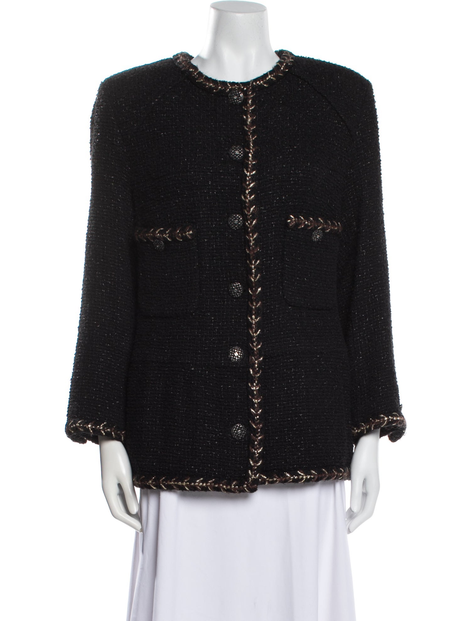 Chanel 2018 Tweed Pattern Evening Jacket