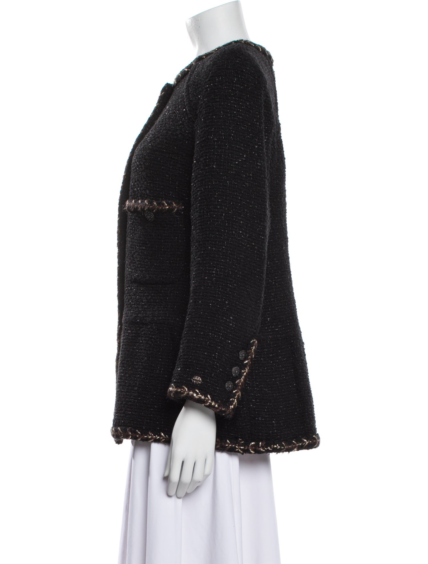 Chanel 2018 Tweed Pattern Evening Jacket