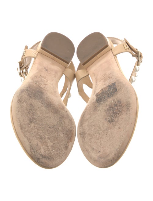 Chanel 2016 Interlocking CC Logo T-Strap Sandals