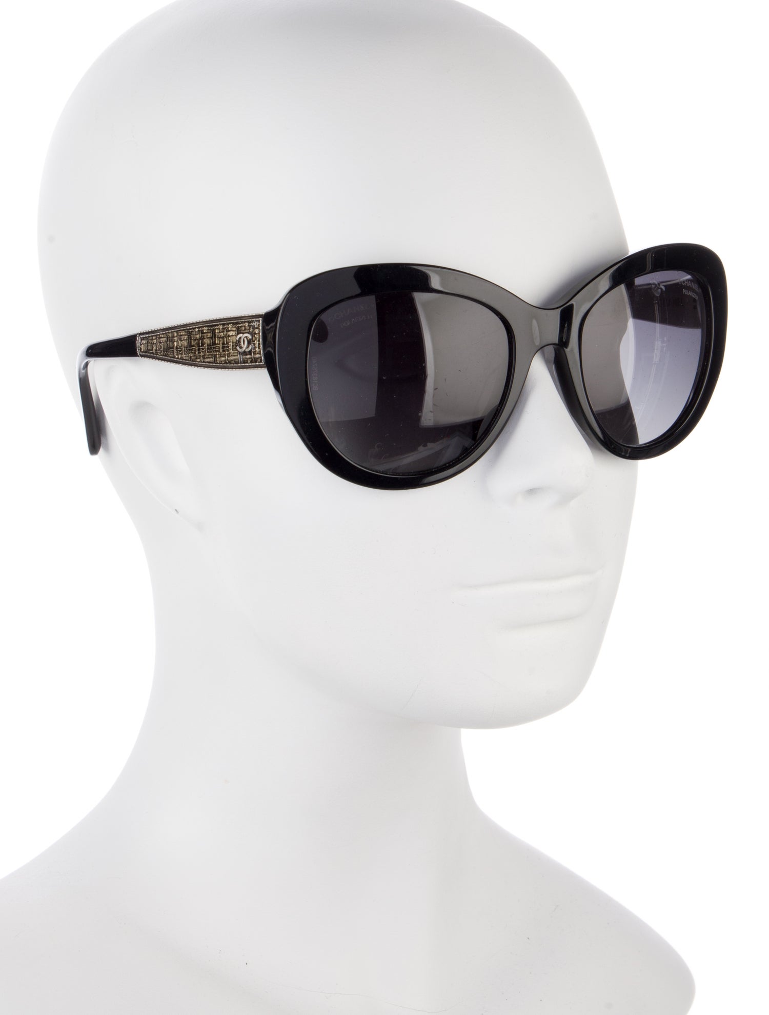 Chanel Interlocking CC Logo Cat-Eye Sunglasses