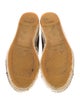 Chanel Interlocking CC Logo Leather Espadrilles