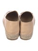 Chanel Interlocking CC Logo Leather Espadrilles