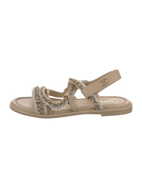 Chanel 2022 Interlocking CC Logo Gladiator Sandals