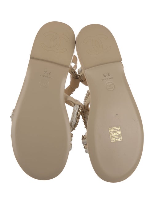 Chanel 2022 Interlocking CC Logo Gladiator Sandals