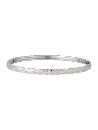 Chanel 18K Diamond Coco Crush Bangle
