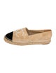 Chanel Interlocking CC Logo Suede Espadrilles
