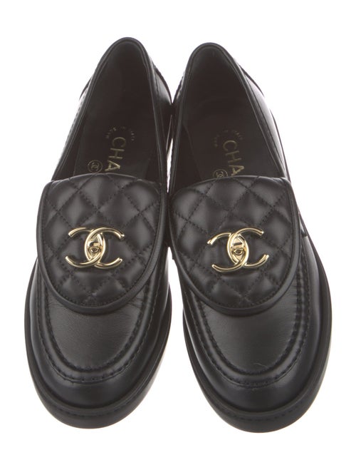 Chanel 2024 Interlocking CC Logo Loafers