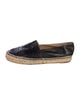 Chanel Interlocking CC Logo Leather Espadrilles