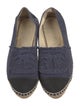 Chanel Interlocking CC Logo Canvas Espadrilles