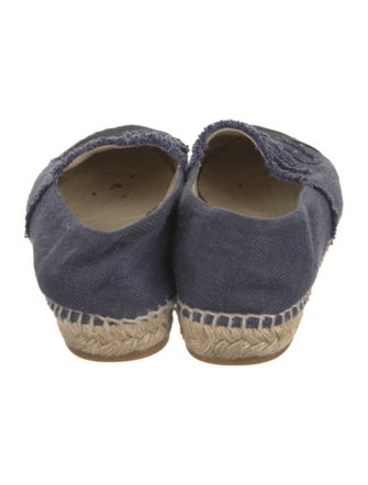 Chanel Interlocking CC Logo Canvas Espadrilles