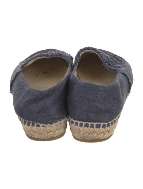 Chanel Interlocking CC Logo Canvas Espadrilles
