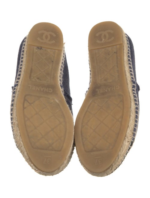 Chanel Interlocking CC Logo Canvas Espadrilles