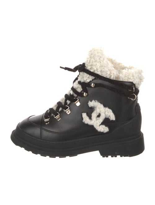 Chanel 2020 Interlocking CC Logo Combat Boots